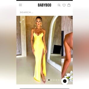 Gorgeous Isabel Maxi - lemon

silk yellow maxi dress